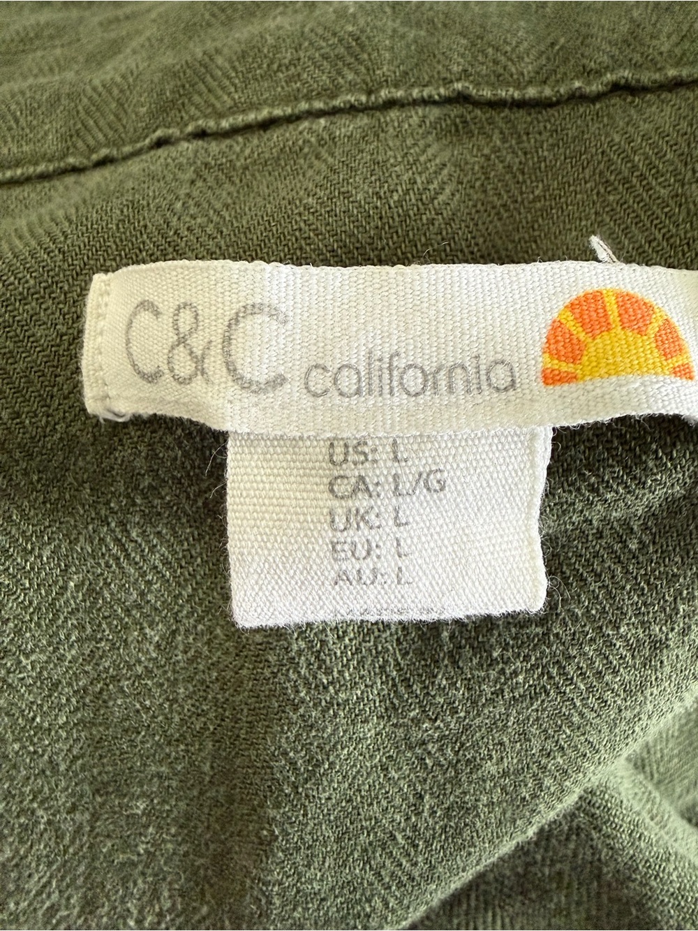 C&C California Olive Utility Drawstring Jacket - Picture 5 of 5
